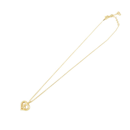 Christian Dior CD Heart Metal, Gold, Metal, Necklace