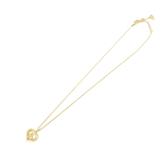 Christian Dior CD Heart Metal, Gold, Metal, Necklace