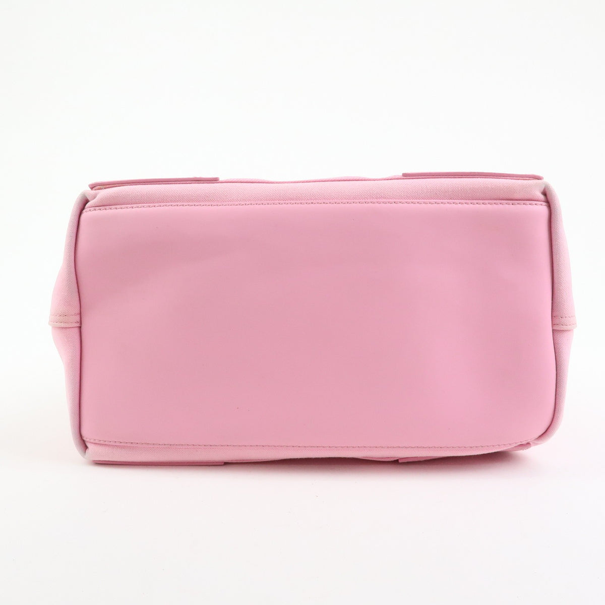 Balenciaga Navy Cabas Canvas with Leather, Pink, Canvas, Tote Bag