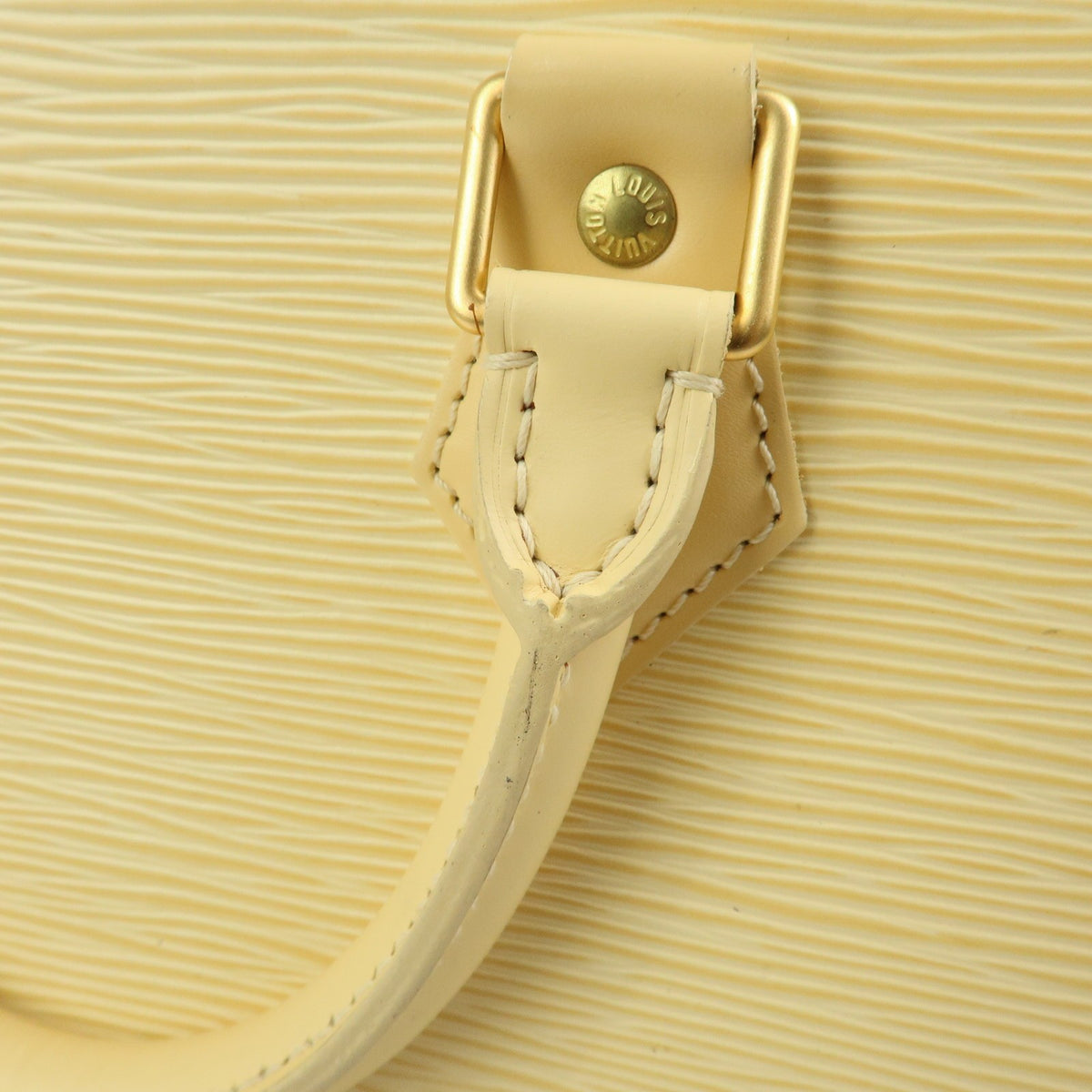 Louis Vuitton Alma Epi Leather, Beige, Leather, Handbag