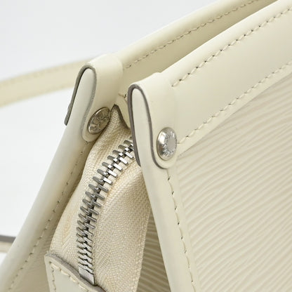 Louis Vuitton Madeleine Epi Leather, White, Leather, Shoulder Bag