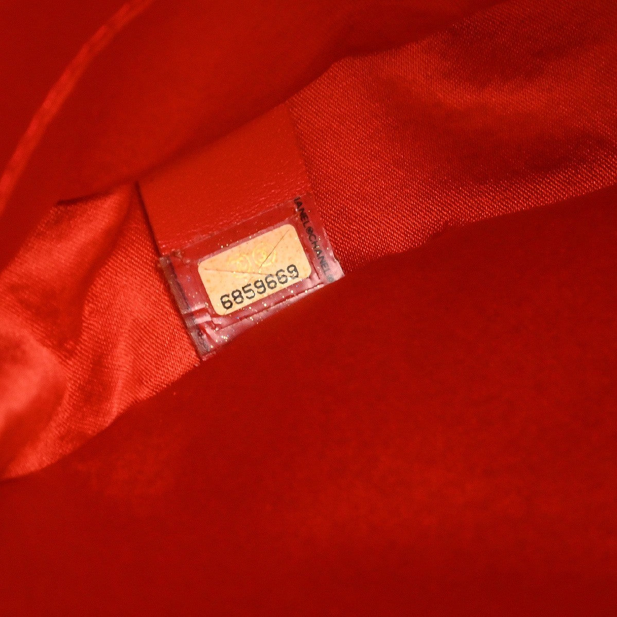 Chanel Travel Line Round Wristlet Nylon, Orange, Nylon, Clutch