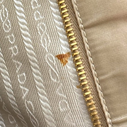 Prada Re-Edition 1978 Pocket Re-Nylon with Saffiano Leather, Beige, Nylon, Tote Bag