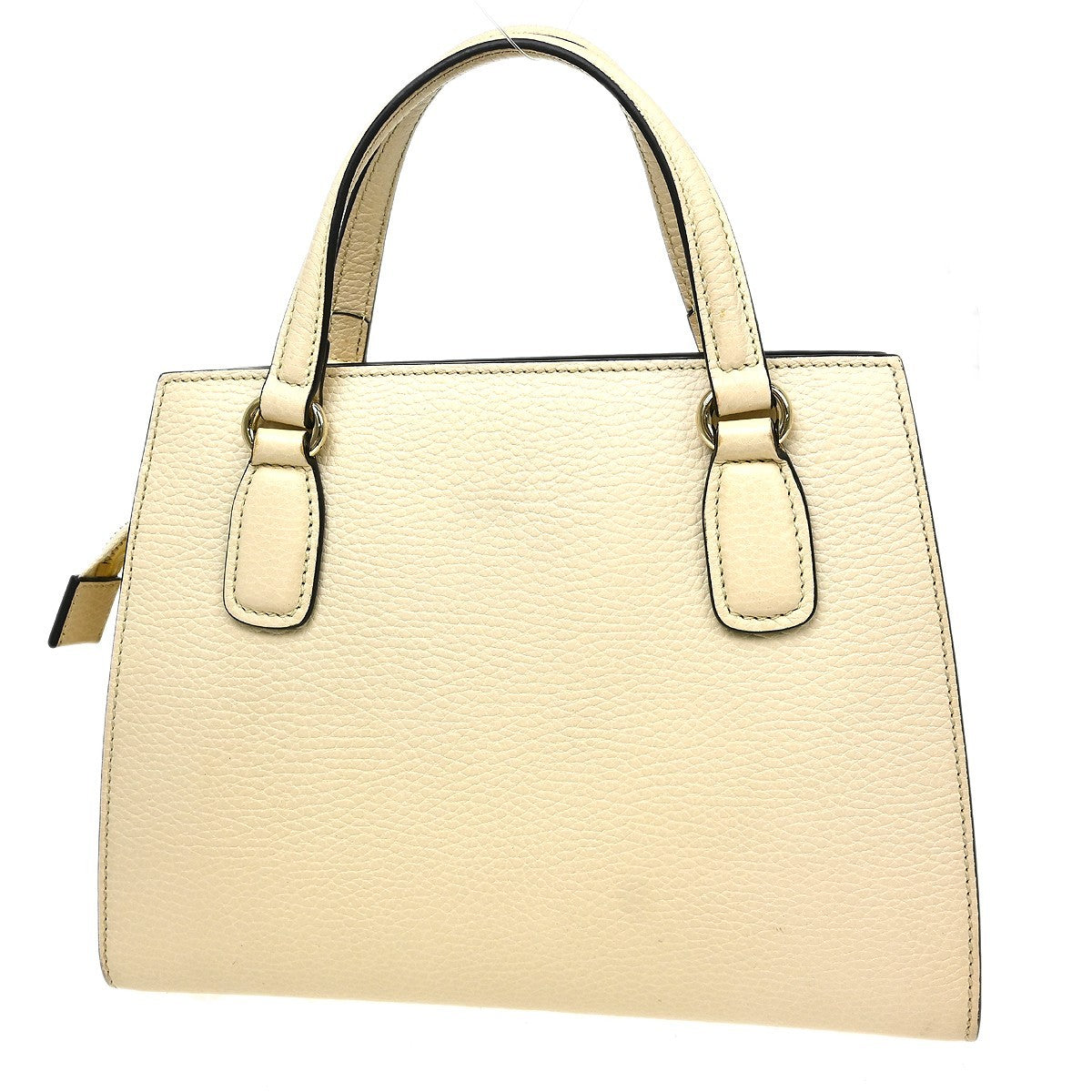 Gucci Soho Convertible Top Handle Satchel Leather, Beige, Leather, Handbag