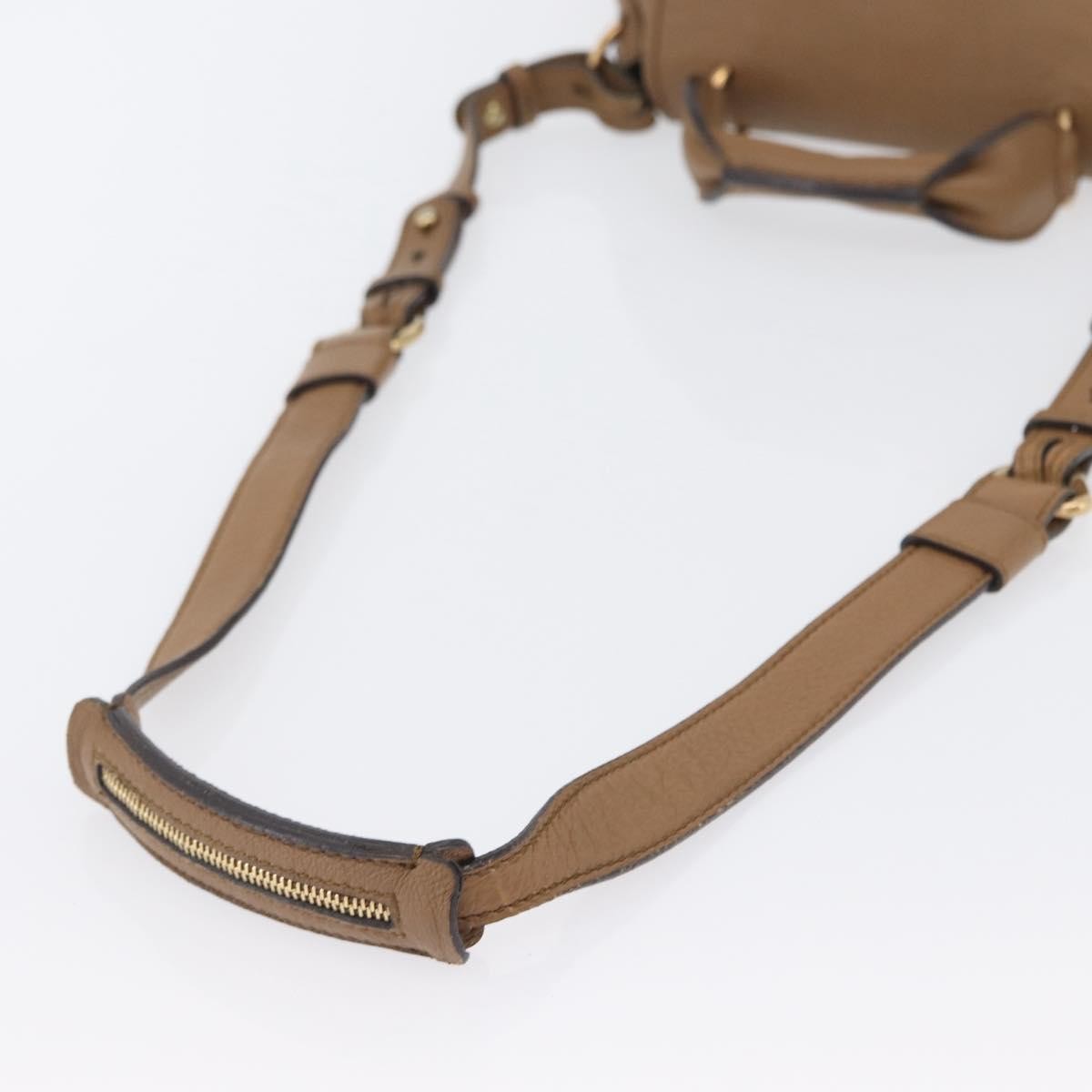 Chloe Elsie Convertible Satchel Leather, Brown, Leather, Handbag