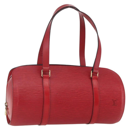 Louis Vuitton Soufflot Handbag Epi Leather, RED, LEATHER, Handbag