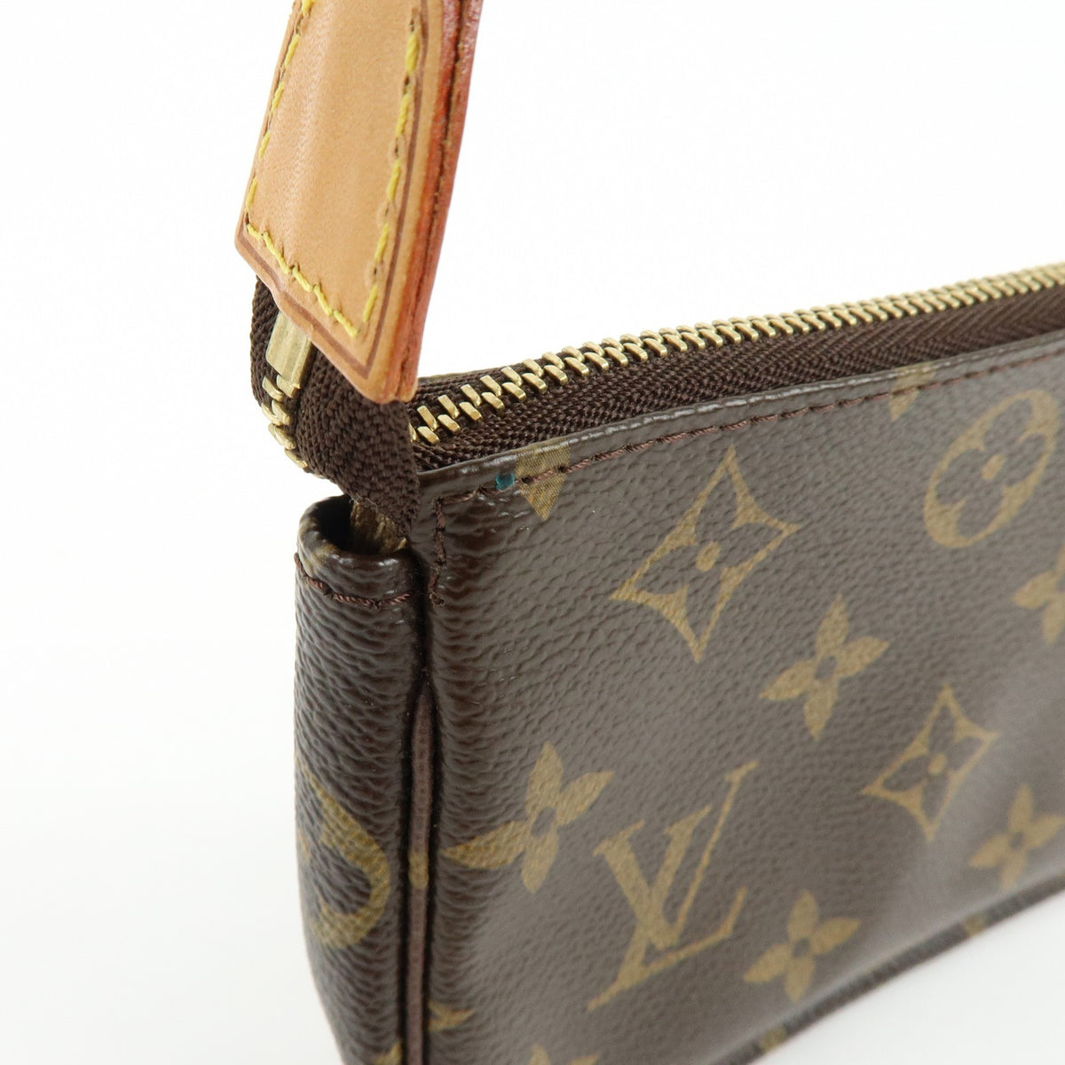 Louis Vuitton Pochette Accessoires Limited Edition Monogram Canvas, Brown, Canvas, Clutch