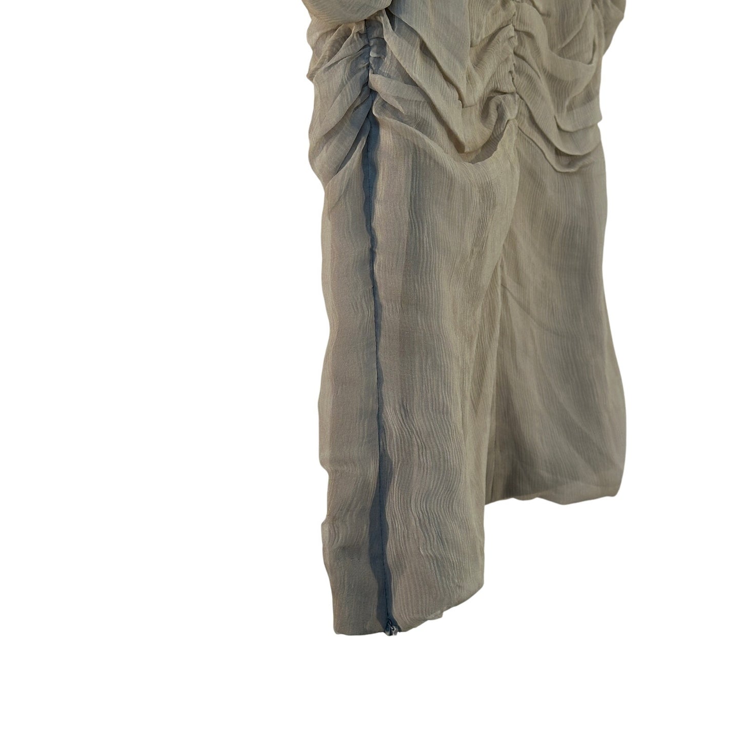 DRIES VAN NOTEN Ruched Blouse Gray