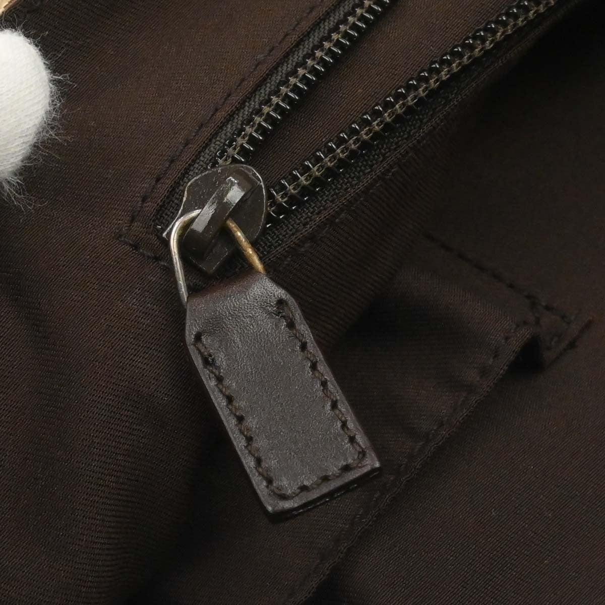 Gucci Buckle Messenger GG Canvas, Beige, Canvas, Handbag