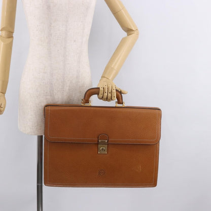 Loewe Anagram Business Leather, Brown, Leather, Briefcase