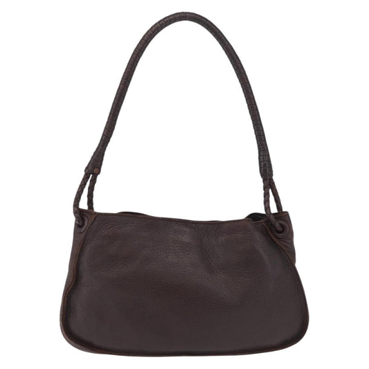 Bottega Veneta Shoulder Leather, Brown, Leather, Shoulder Bag