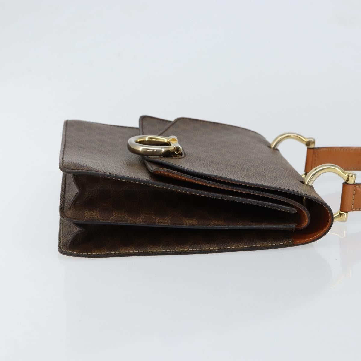 Celine Vintage Top Handle Macadam Canvas, Brown, Canvas, Handbag