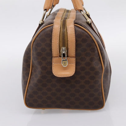 Celine boston Macadam Canvas, Brown, Canvas, Travel Bag