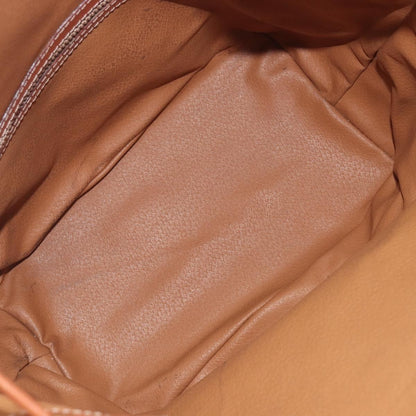 Celine Macadam Shoulder Leather, Brown, Canvas, Crossbody Bag