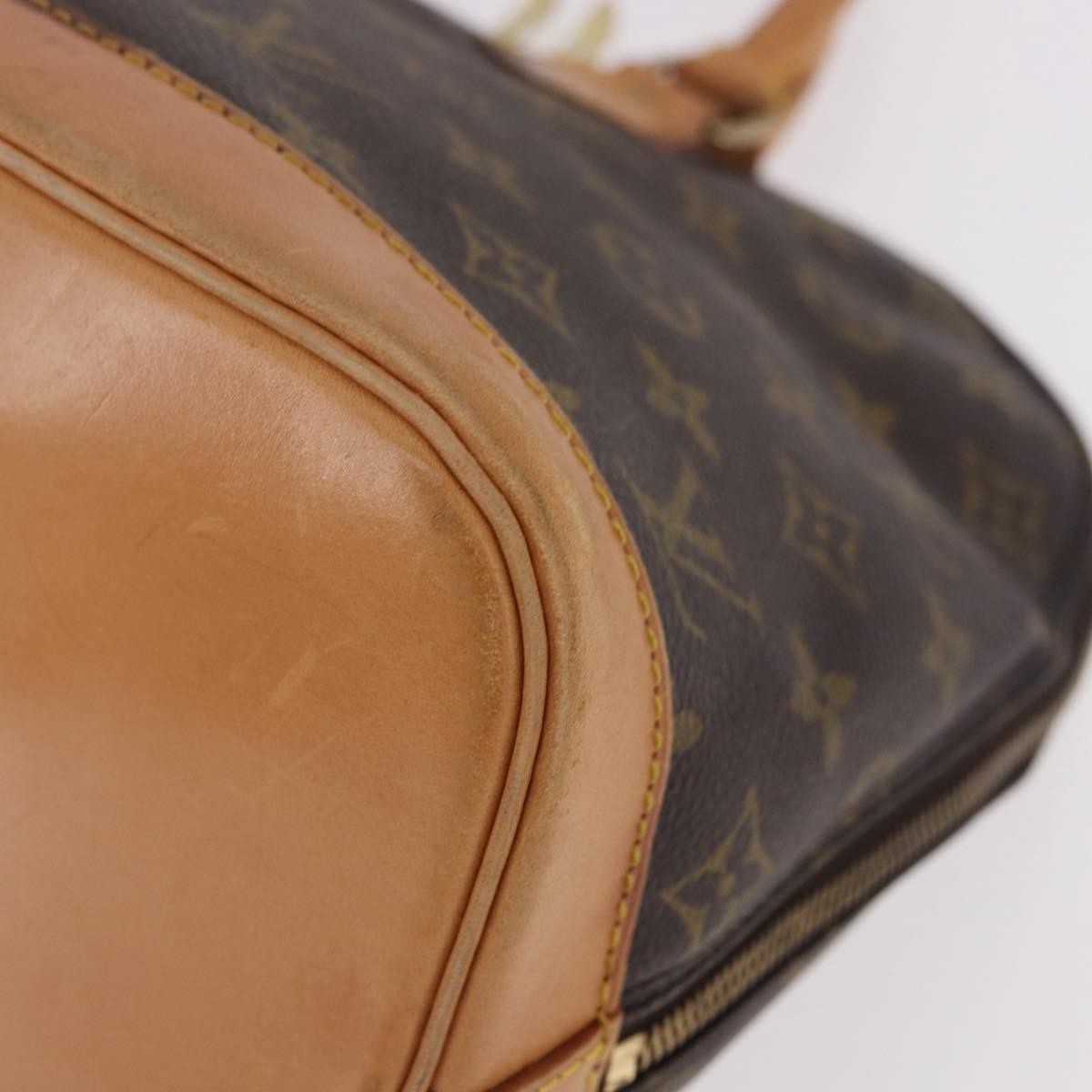 Louis Vuitton Vintage Alma Monogram Canvas, Brown, Canvas, Handbag