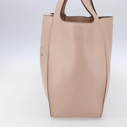 Stella McCartney Alter Tote Perforated Faux Leather, Beige, Synthetic, Tote Bag