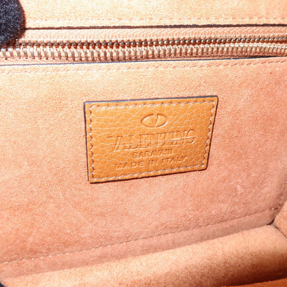 Valentino Garavani Glam Lock Leather, Brown, Leather, Shoulder Bag