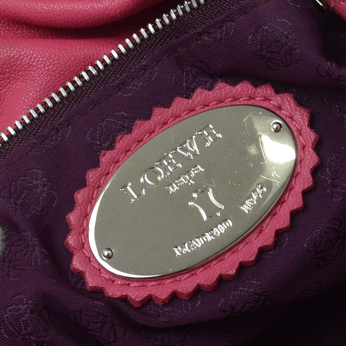 Loewe Flamenco Leather, Pink, Leather, Shoulder Bag