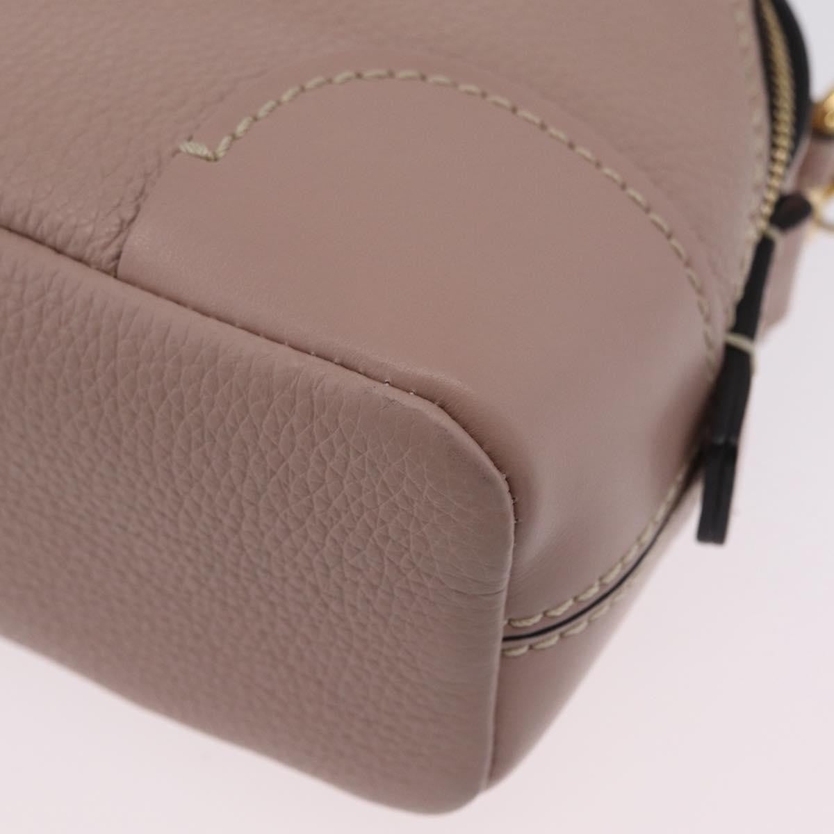 Chloe Daria Chain Leather, Pink, Leather, Handbag