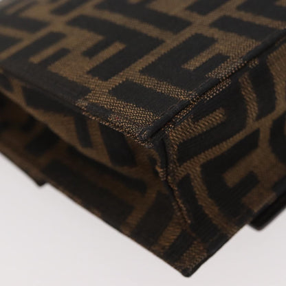 Fendi Baguette Zucca Canvas, Brown, Canvas, Handbag