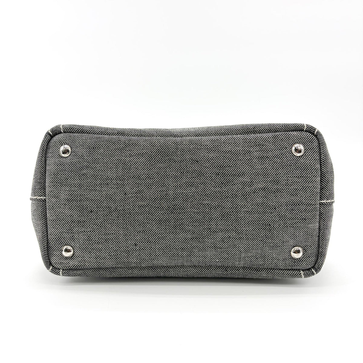 Miu Miu My Logo Leather, Black, Denim, Crossbody Bag