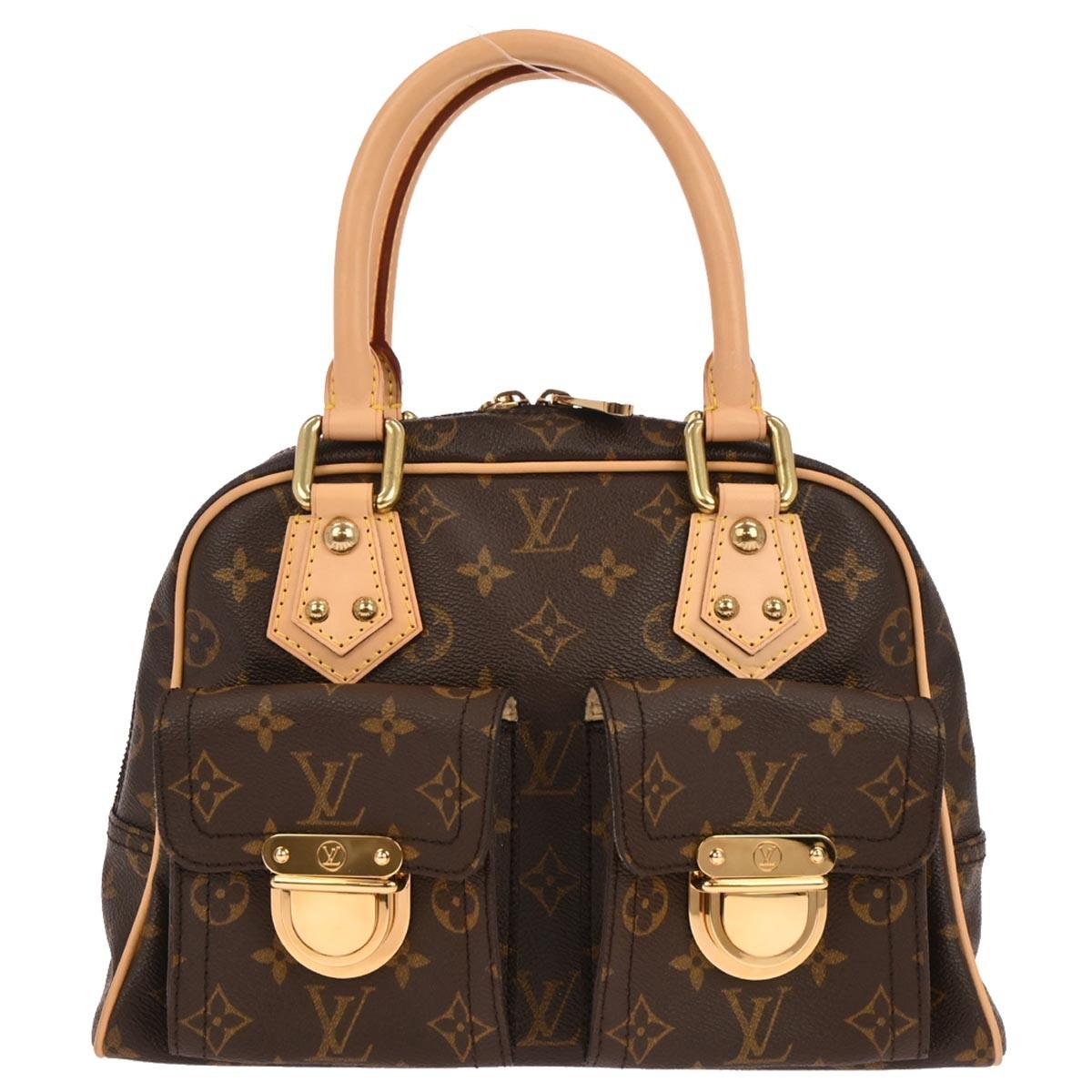 Louis Vuitton Manhattan Monogram Canvas, Brown, Canvas, Handbag