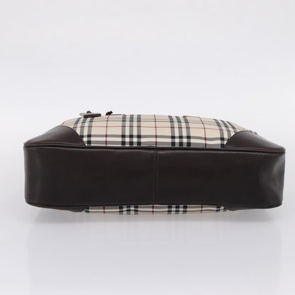 Burberry Boston Nova Check Canvas, Beige, Nylon, Handbag
