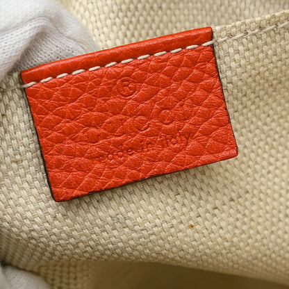 Gucci Soho Disco Leather, Orange, Leather, Shoulder Bag