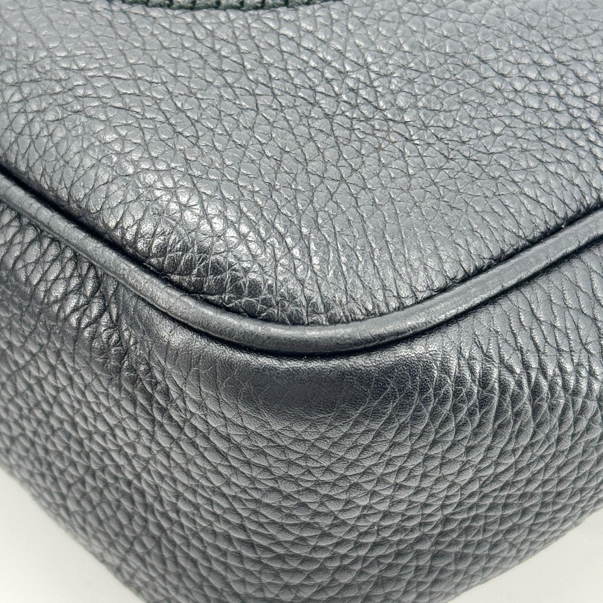 Gucci Soho Disco Leather, Black, Leather, Crossbody Bag