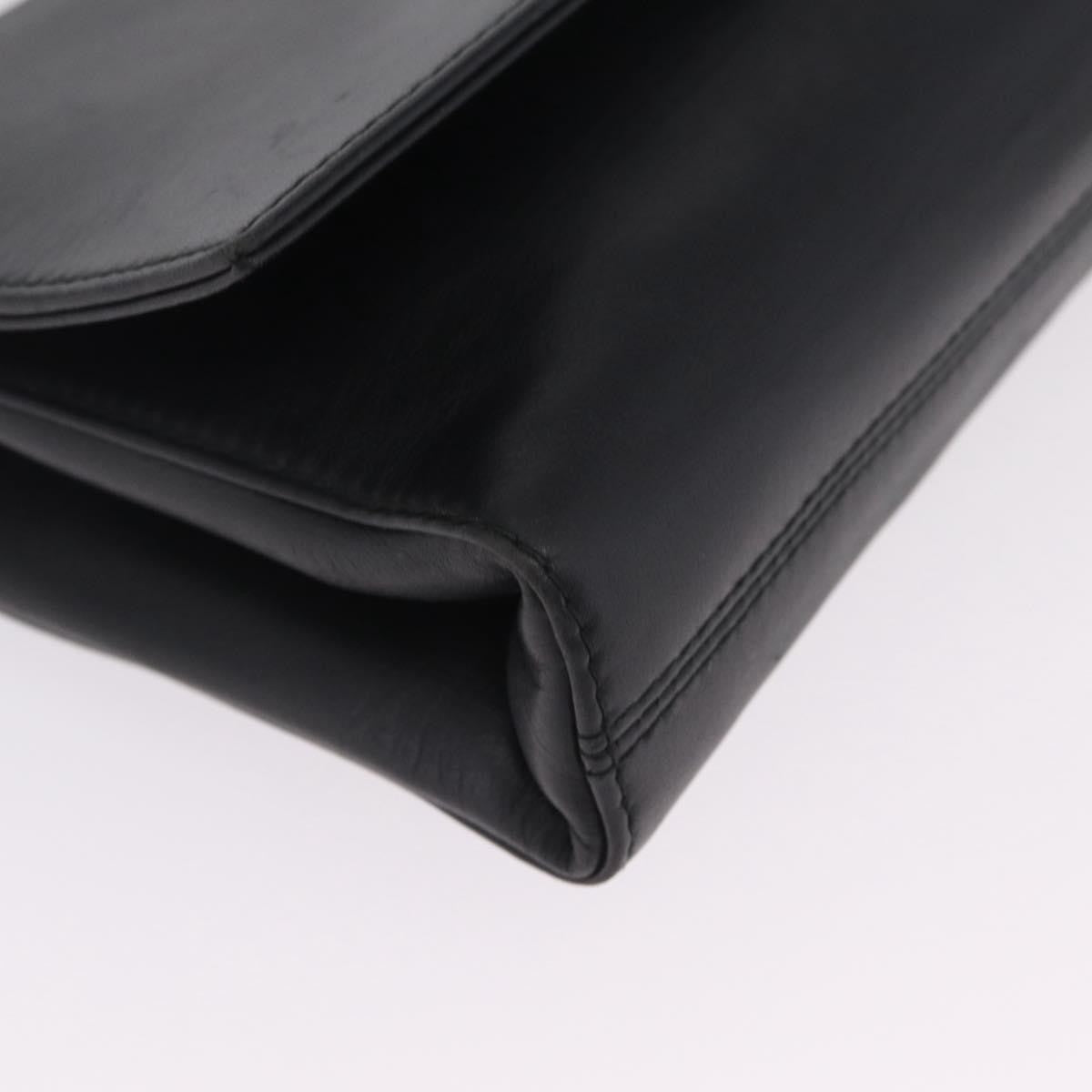 Celine Shoulder Leather, Black, Leather, Shoulder Bag