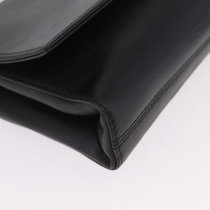 Celine Shoulder Leather, Black, Leather, Shoulder Bag