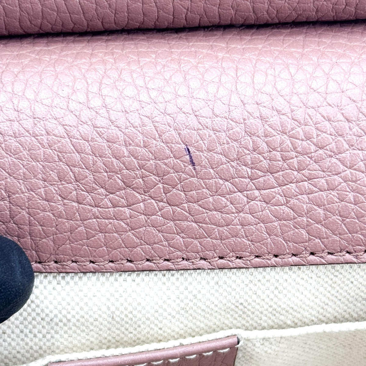 Gucci GG Marmont Top Handle Leather, Pink, Leather, Handbag