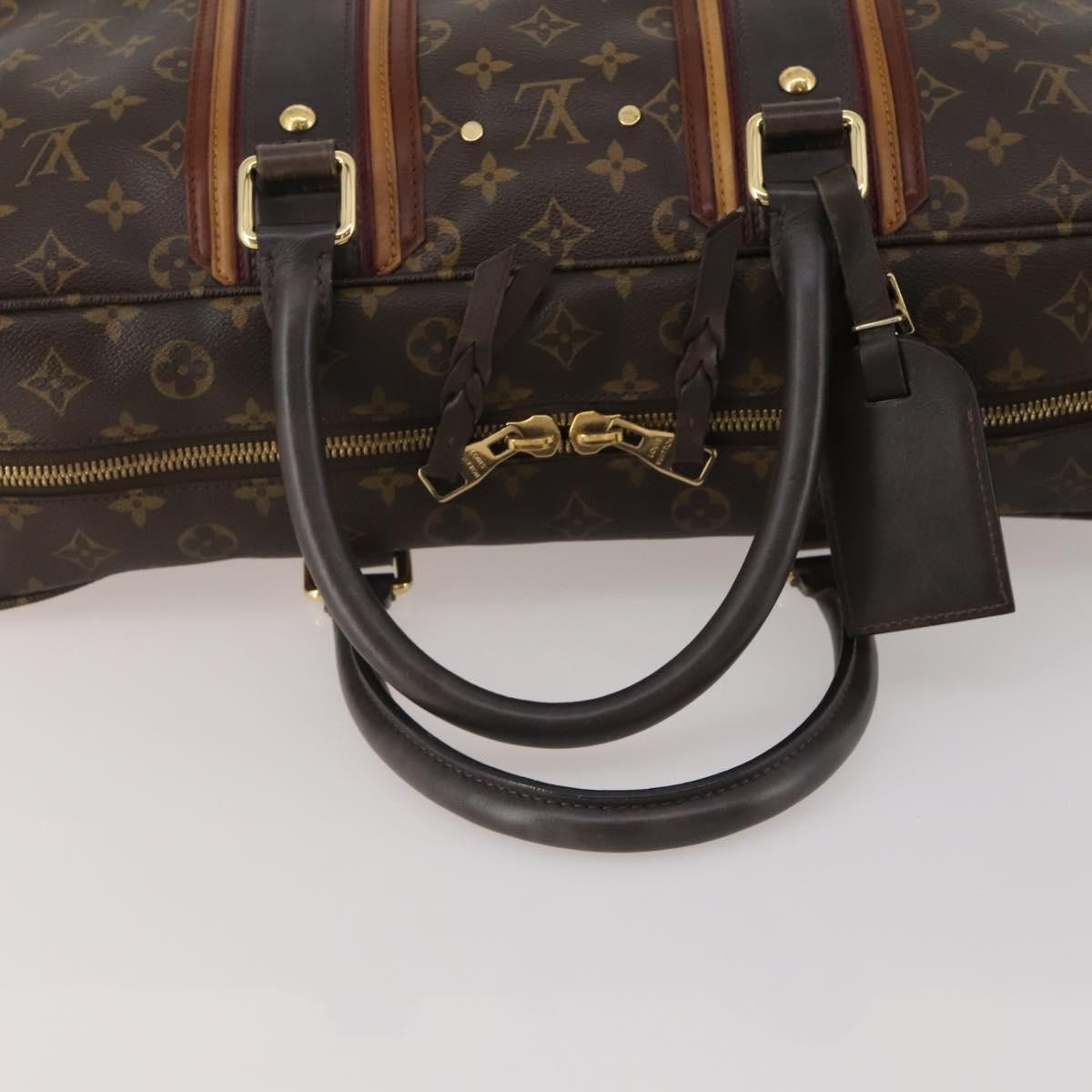 Louis Vuitton Bequia Porte Document Geant Monogram Canvas with Leather, Brown, Canvas, Briefcase