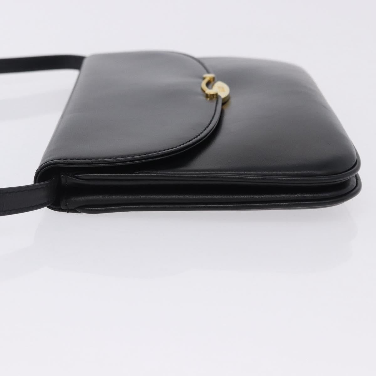 Bally Vintage Leather, Black, Leather, Shoulder Bag