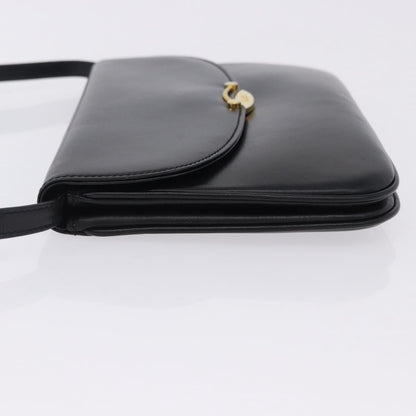 Bally Vintage Leather, Black, Leather, Shoulder Bag