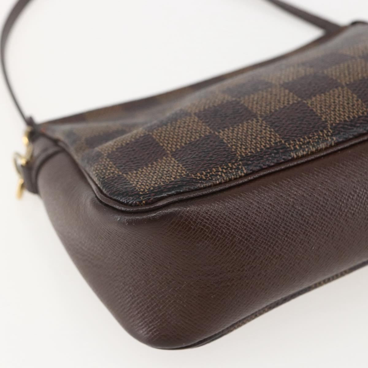 Louis Vuitton Trousse Make Up Damier Canvas, Brown, Canvas, Clutch