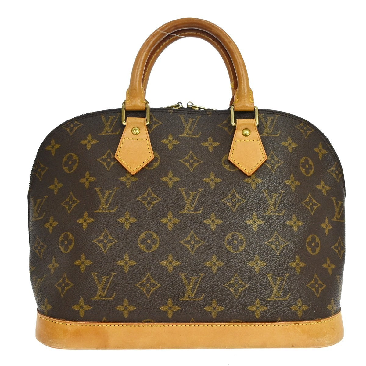 Louis Vuitton Alma Monogram Canvas, Brown, Canvas, Handbag
