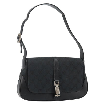 Gucci Vintage Jackie O Web Hobo GG Canvas, BLACK, CANVAS, Shoulder bag