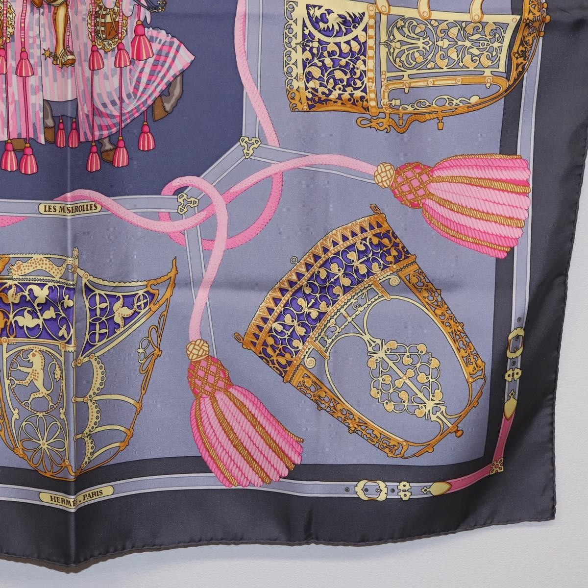 Hermes Carré 90 Silk multicolor, Blue, Silk, Scarf