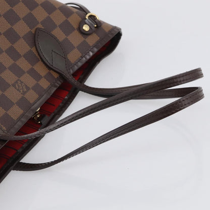 Louis Vuitton Neverfull Damier, Brown, Canvas, Tote Bag