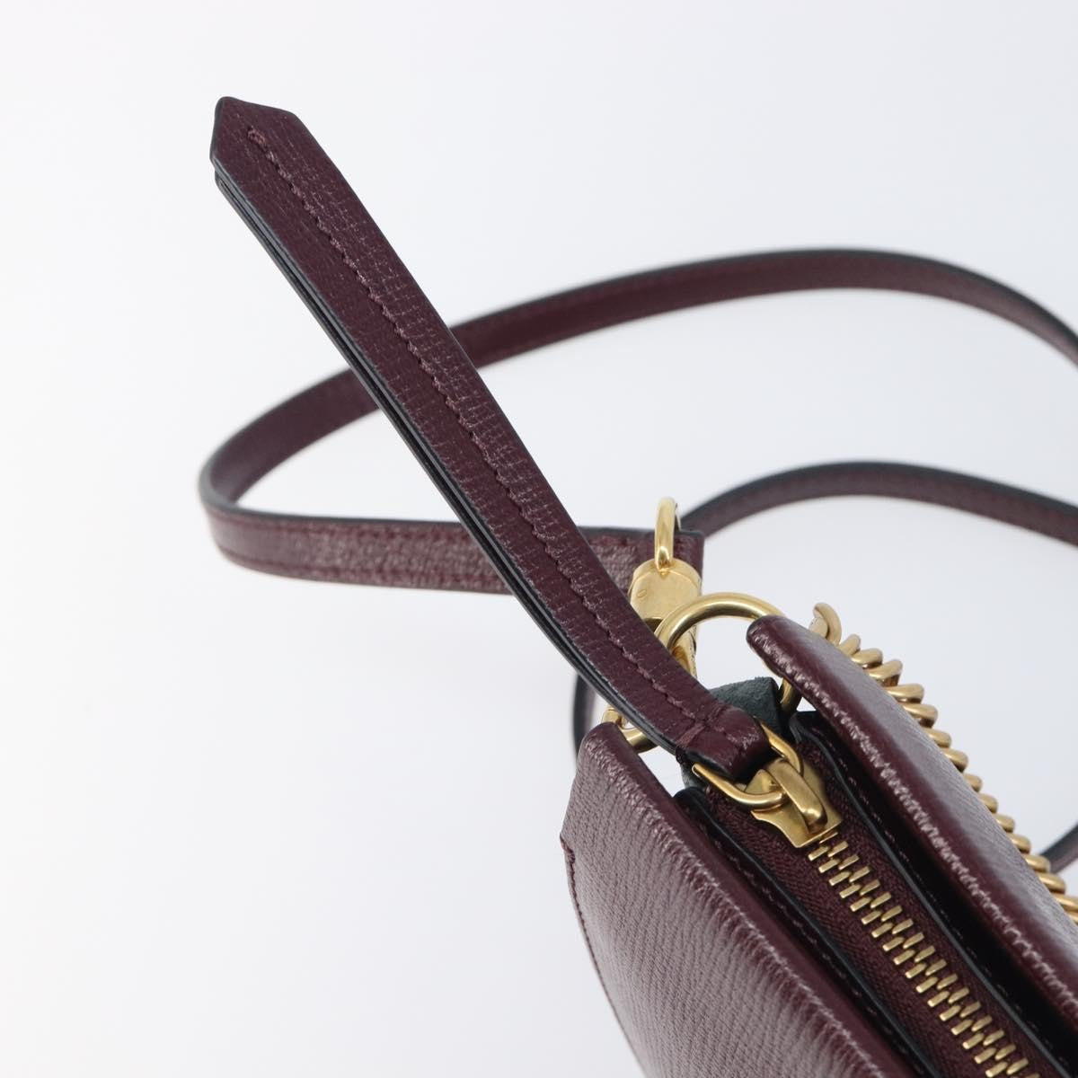 Givenchy Cross 3 Leather, Burgundy, Leather, Crossbody Bag