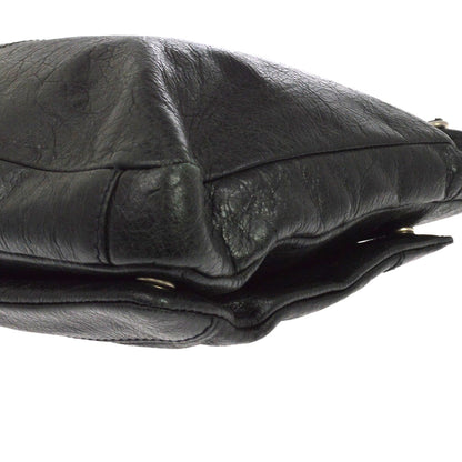 Balenciaga Mini Folder Leather, Black, Leather, Handbag