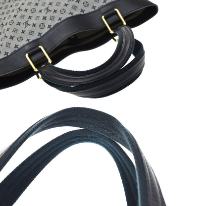 Louis Vuitton Lucille Mini Lin, Blue, Canvas, Handbag