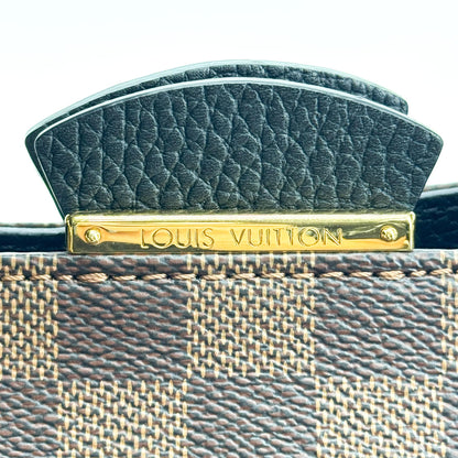 Louis Vuitton Brittany Damier, Brown, Canvas, Handbag