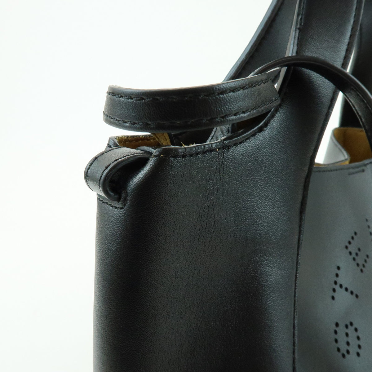 Stella McCartney Alter Faux Leather, Black, Synthetic, Tote Bag