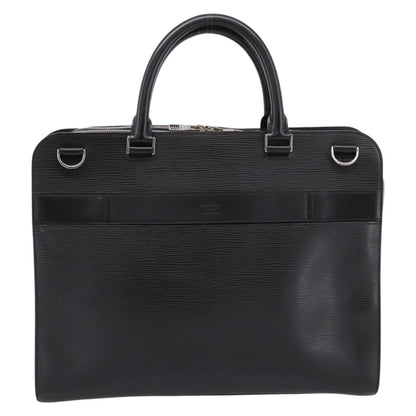 Louis Vuitton Bassano Epi Leather, Black, Leather, Briefcase