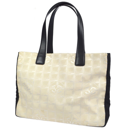 Chanel Travel Line Nylon, White, Nylon, Tote Bag