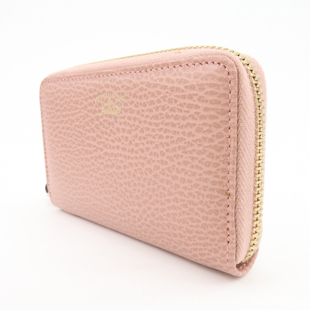 Gucci Swing Zip Around Leather, Pink, Leather, Wallet