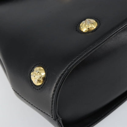 Salvatore Ferragamo Vintage Leather, Black, Leather, Handbag
