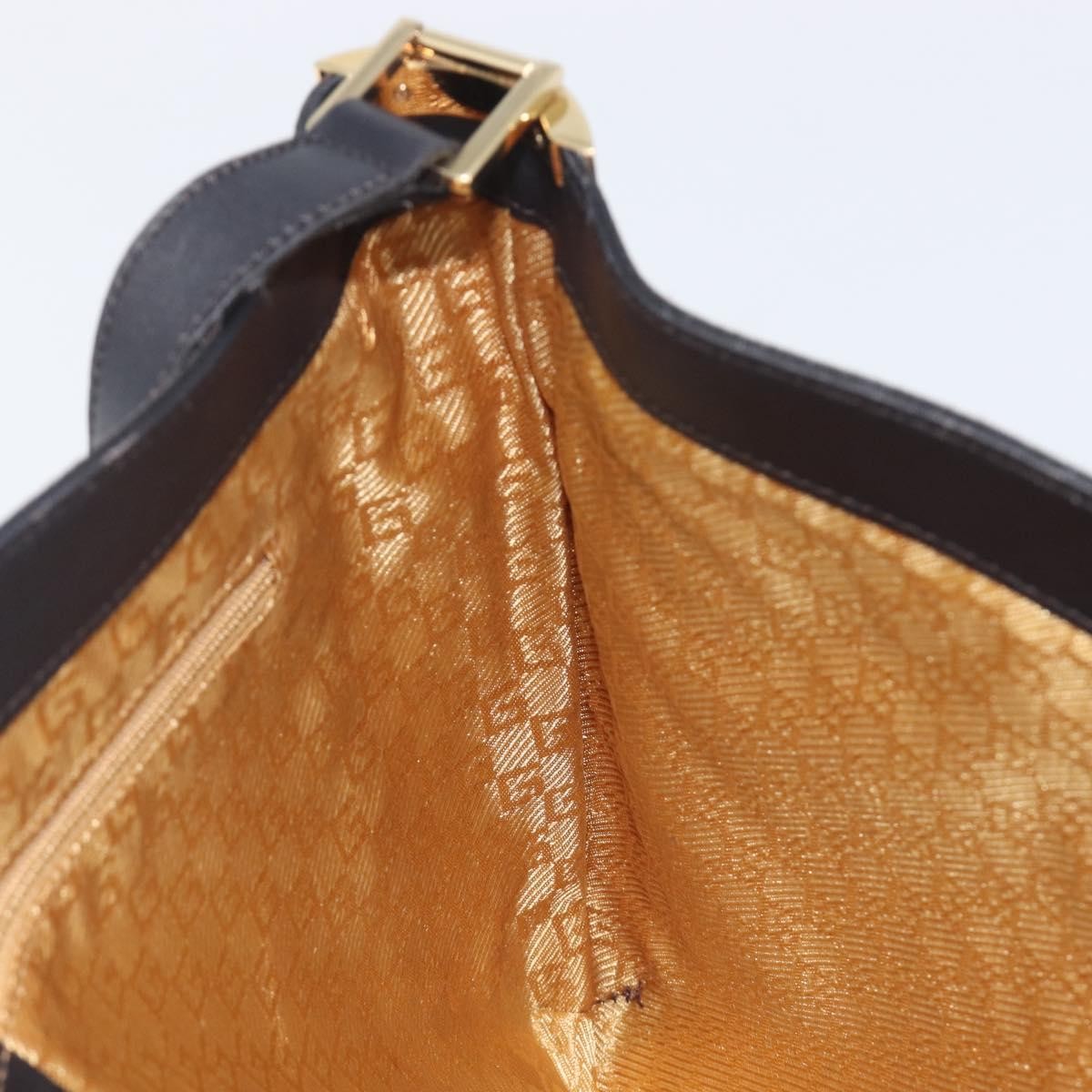 Gucci Shoulder Leather, Brown, Suede, Shoulder Bag